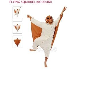 Flying squirrel onesie